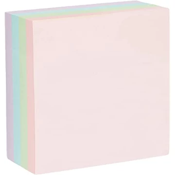 Jegyzettömb PETIT PLUS 9x9x5cm pasztell, ragasztott