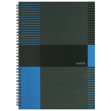 Spirálfüzet MARKER Linear A4 80lap vonalas, keményfedelű