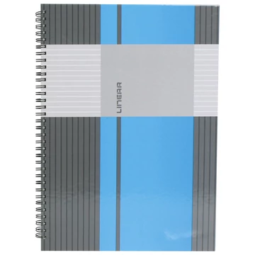 Spirálfüzet MARKER Linear A6 80lap kockás, keményfedelű