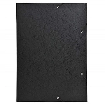 Gumis mappa TREND prespán jellegű karton A/4 400 gr,fekete