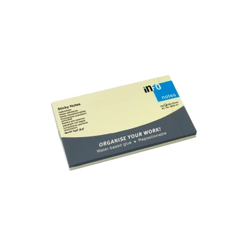 Jegyzettömb InfoNotes öntapadós 75x125 mm 100 lap sárga