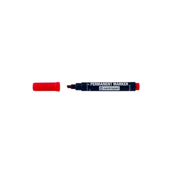 Permanent marker CENTROPEN 8576 vágott végű, 1-4,6 mm, piros