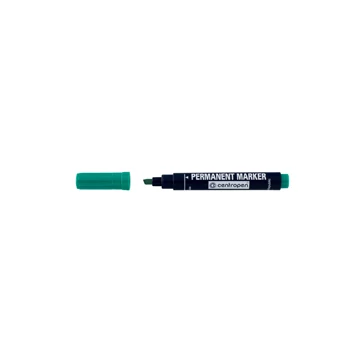 Permanent marker CENTROPEN 8576 vágott végű, 1-4,6 mm, zöld