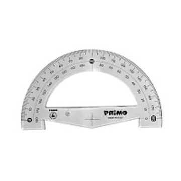 Szögmérő 180° PRIMO 8259GN180 Jumbo füstszínű-antireflex felakaszható tasakban