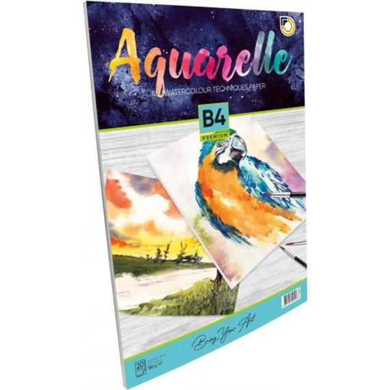 Rajztömb OPTIMUM Aquarelle Blok 180gr, B/4 20 lapos