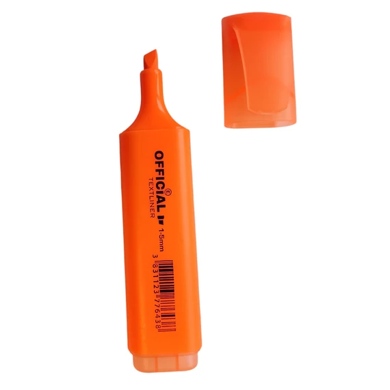 Szövegkiemelő OFFICIAL REDACTOR lapos 1-5mm narancs