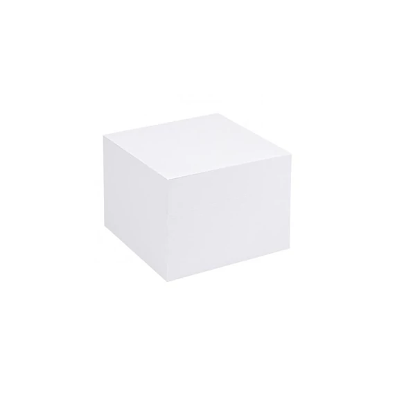 Jegyzettömb Petit Plus 9x9x9cm fehér, ragasztott