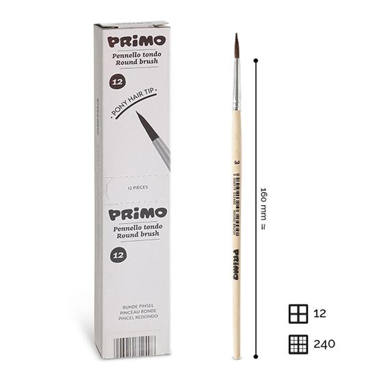 Ecset PRIMO 240PT3 aquarell, póniszőr Nr.3
