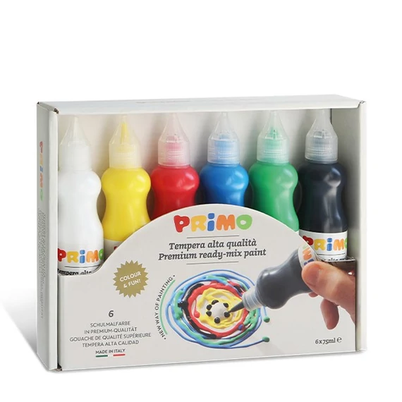 Tempera PRIMO 2533TL6  Premium 6x75 ml, tubusos