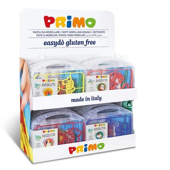 Gyurmatészta és nyomóformák PRIMO EasyDo 2905ESPDO gluténmentes, 12 készletes display 3x4 féle sablonnal