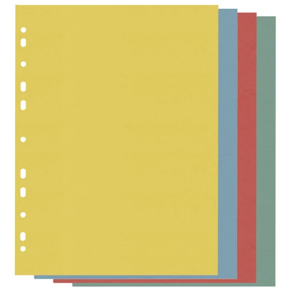 Elválasztó kartonlap TREND A/4 225x297 mm 100 db/csom vegyes színek