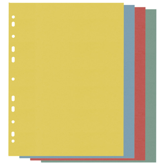 Elválasztó kartonlap TREND A/4 225x297 mm 100 db/csom vegyes színek