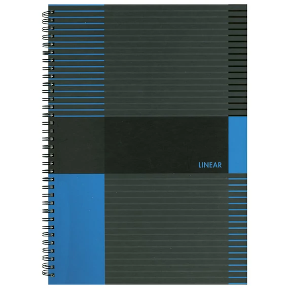 Spirálfüzet MARKER Linear A4 80lap vonalas, keményfedelű