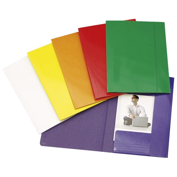 Gumis mappa TREND Glossy karton A/4-FC 600 gr piros
