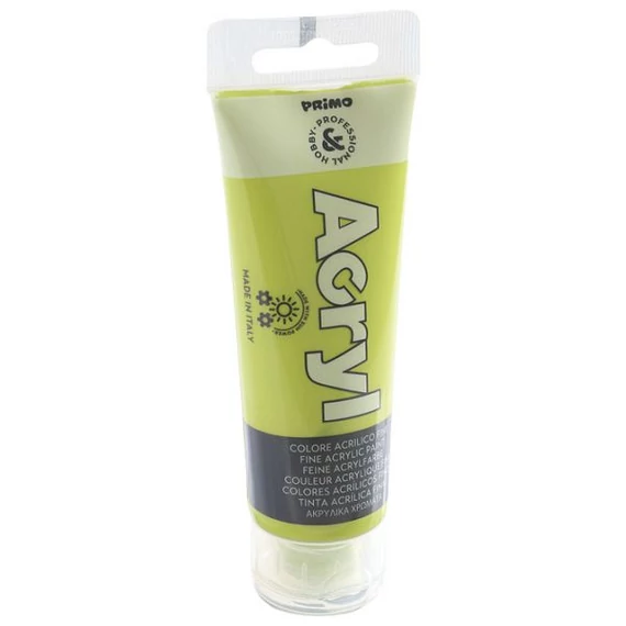 Akrilfesték PRIMO HOBBY & PROFESSIONAL tubusos 75 ml 420TA75600 világoszöld