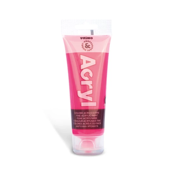 Akrilfesték PRIMO HOBBY & PROFESSIONAL tubusos 75 ml 420TAF75370 neon fukszia