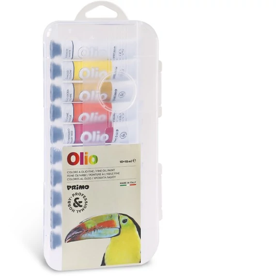 Olajfesték PRIMO HOBBY & PROFESSIONAL tubusos készlet 425TO10P, 10x18ml