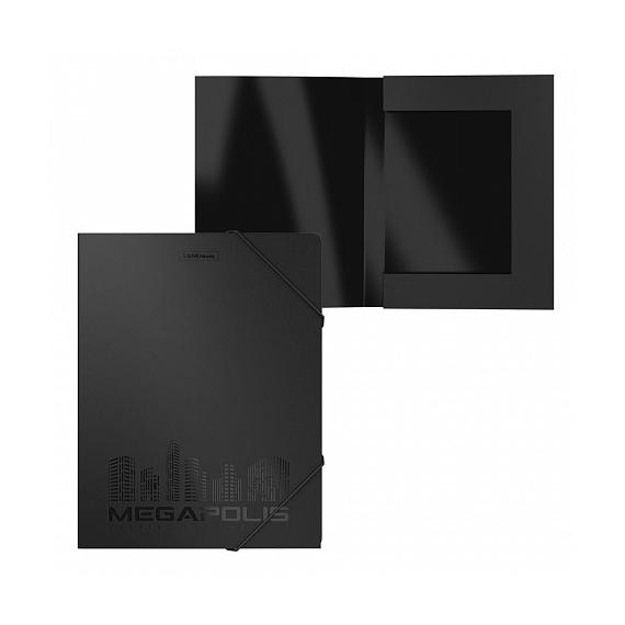 Füzetbox ErichKrause A4 3cm gerinc Megapolis fekete 50395