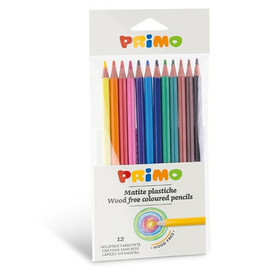 Színesceruza PRIMO famentes-műanyag ceruza 12 db-os készlet