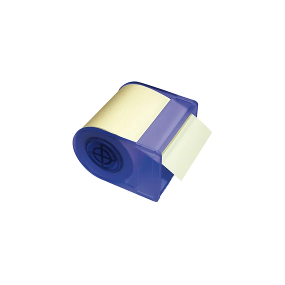 Jegyzettömb InfoNotes öntapadós henger 60 mm x 10 m sárga, adagolóval