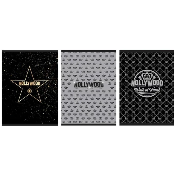 Füzet STREET HOLLYWOOD A5, 54 lapos fehér papír 80g, vonalas