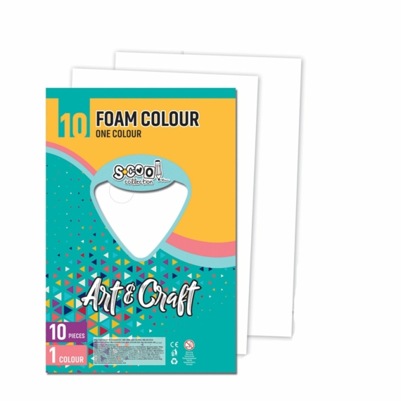 Dekorgumi-hab S-CooL SC1186 Art&Craft A4 10ív fehér