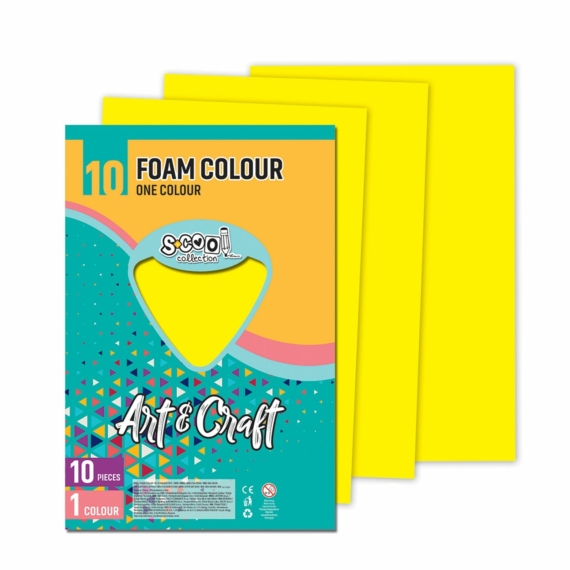 Dekorgumi-hab S-CooL SC1187 Art&Craft A4 10ív sárga