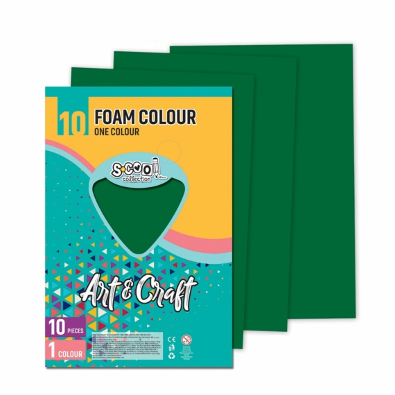 Dekorgumi-hab S-CooL SC1199 Art&Craft A4 10ív sötét zöld