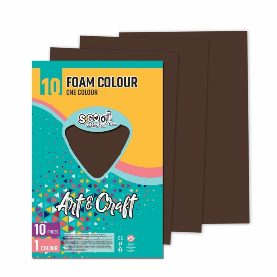 Dekorgumi-hab S-CooL SC1201 Art&Craft A4 10ív sötét barna