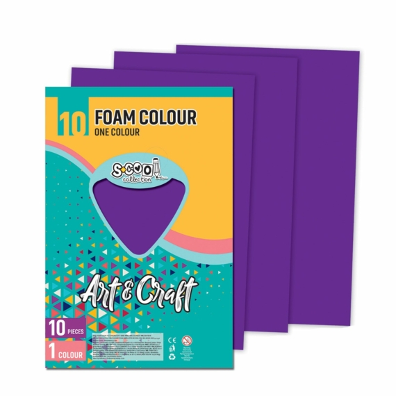 Dekorgumi-hab S-CooL SC1202 Art&Craft A4 10ív sötét lila