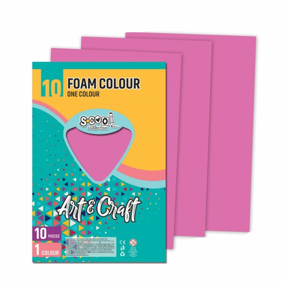 Dekorgumi-hab S-CooL SC1203 Art&Craft A4 10ív rózsaszín