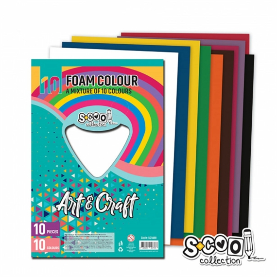 Dekorgumi-hab S-CooL SC1488 Art&Craft A4 10ív Mix