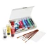 Kép 1/6 - Akrilfesték PRIMO HOBBY & PROFESSIONAL 4201BOX3 8x75ml+ 1db festővászon 18x24cm+5db ecset készletben