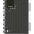 Kép 1/6 - Spirálfüzet regiszteres  STREET A5 S.PAD BLACK perforált,100lap,duplaspirál vonalas